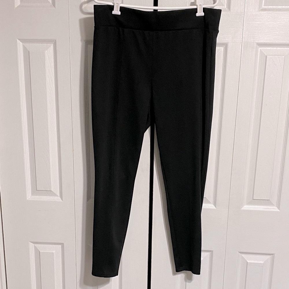 Gap black knit stretch pull on pants size XL